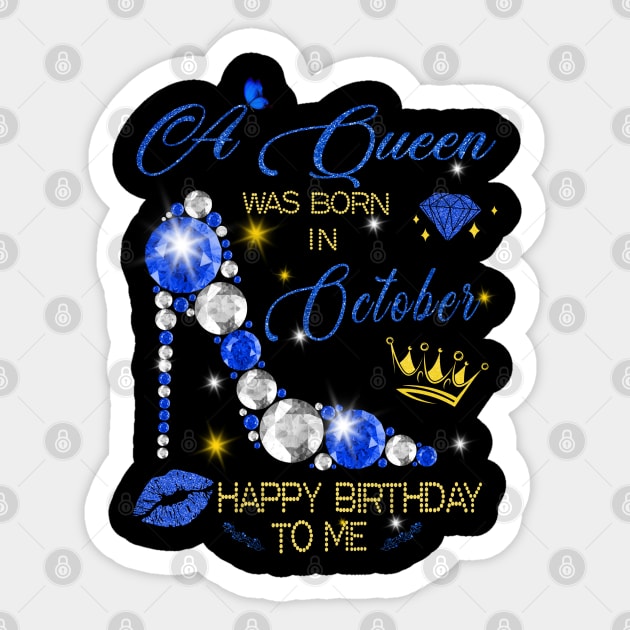 October Queen Birthday Sticker by adalynncpowell